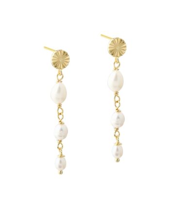 Line Pearl Long   Golden
