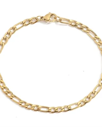 Link Iv Armbånd ædelstål 4mm   14k