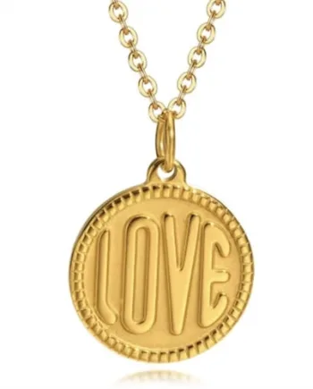 Love Heart ædelstål Halssmykke