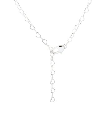 Love Me Heart Necklace   Silver