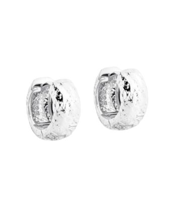 Love Me Small Hoop   Silver