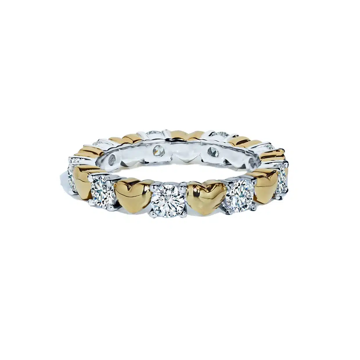 Loving Hjerte Ring   Forgyldt Sterlingsølv