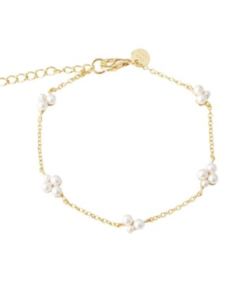 Luna Cluster Bracelet   Golden