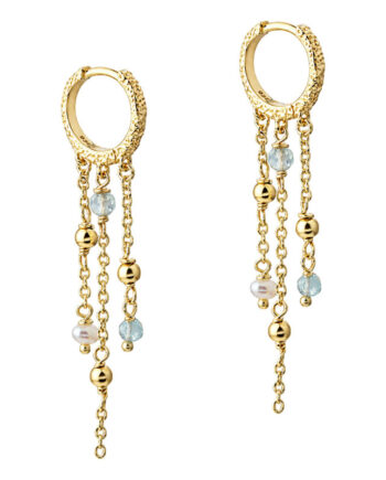 Lunella Sky Hoop   Golden