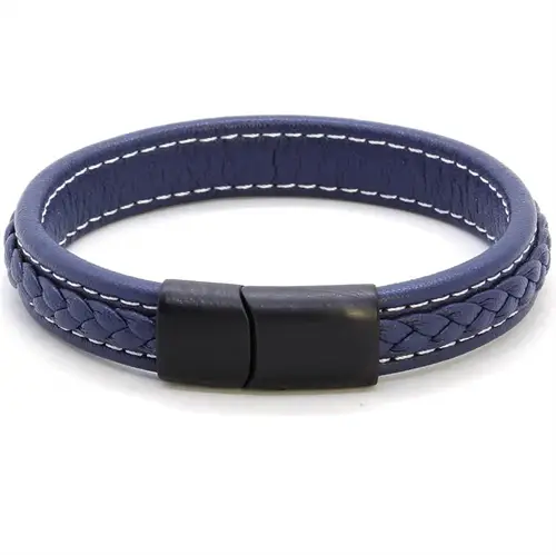 Major Blue   Læderarmbånd