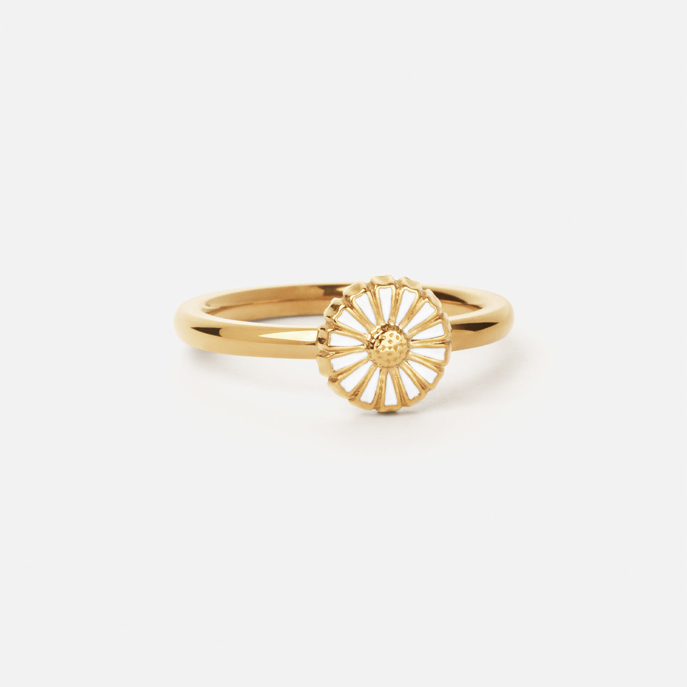 Marguerit Ring 18k Guldbelagt 8mm