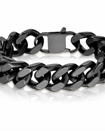 Mat Blackcoat Square Armbånd   ædelstål       Cm