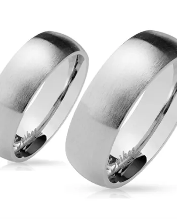 Mat ædelstål Ring