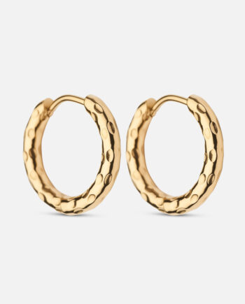 Meteor Hoops øreringe 18k Guldbelagt