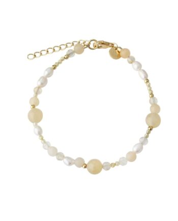 Moonlight Pearl Bracelet   Golden