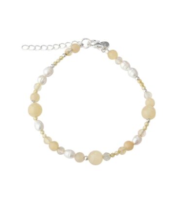 Moonlight Pearl Bracelet   Silver