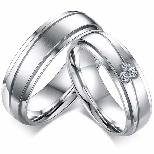 Naze Forlovelsesring   Mat Blank ædelstål