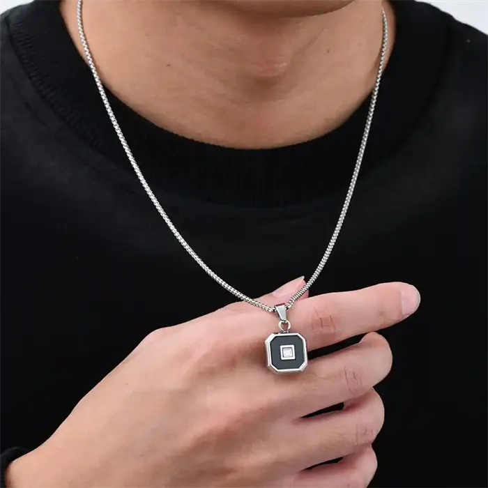 Neck Stone Halssmykke ædelstål