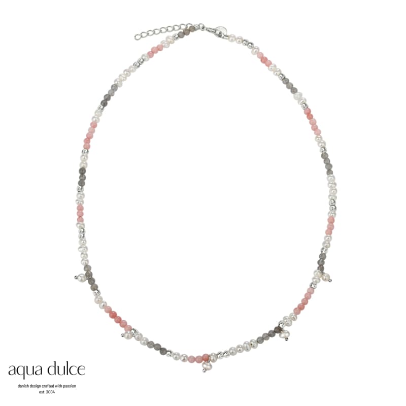 Opal Love Necklace   Silver