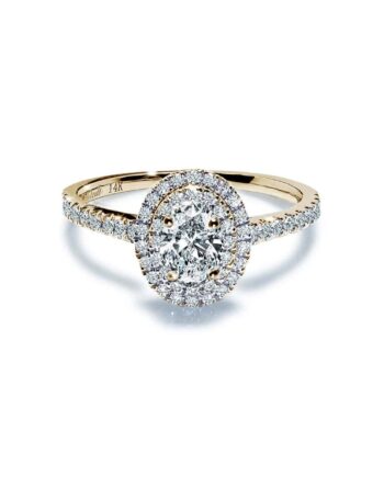 Oxford Dobbelt Oval Guld Ring