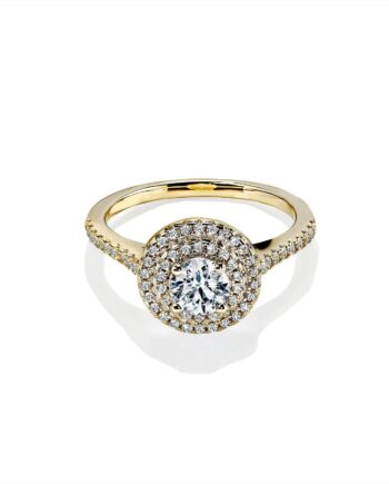Oxford Dobbelt Rund Guld Ring