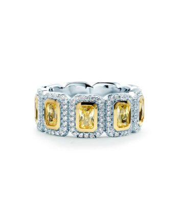 Oxford Gul Emerald Cut Eternity Ring