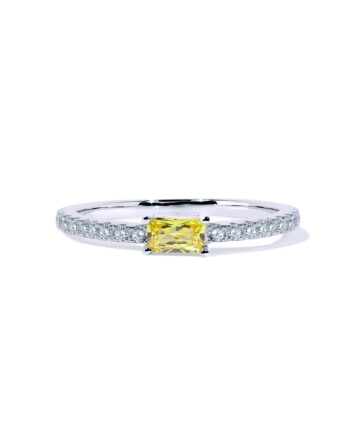 Oxford Gul Loveable Ring Med Gul Radiant Sten
