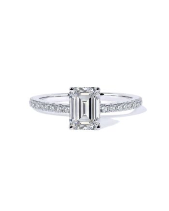 Oxford Hvid Radiant Solitaire Ring