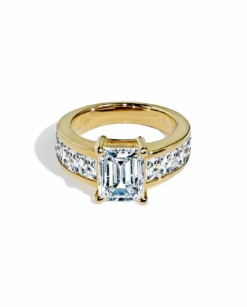 Oxford Radiant   Prinsesse Cut   Forgyldt Sterlingsølv