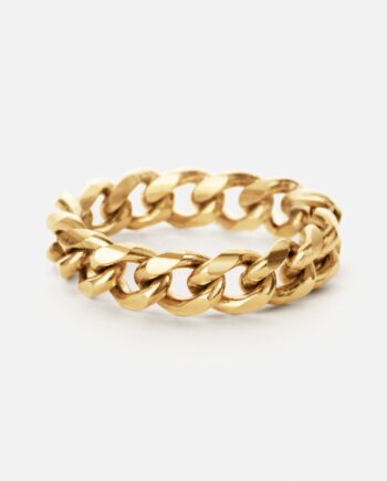 Panser Facet Ring 18k Guldbelagt