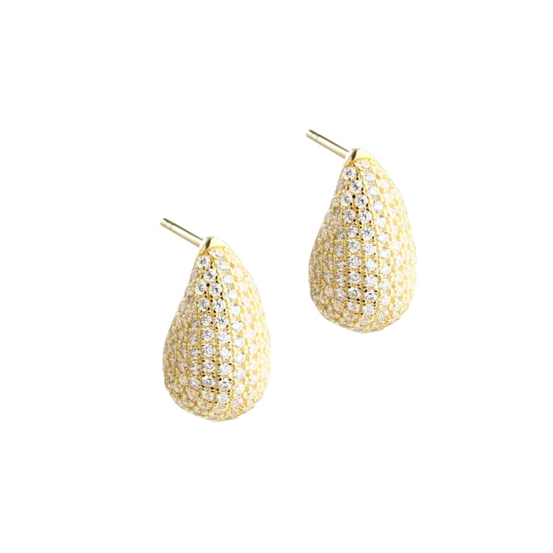 Pavé Big Earstud    Golden