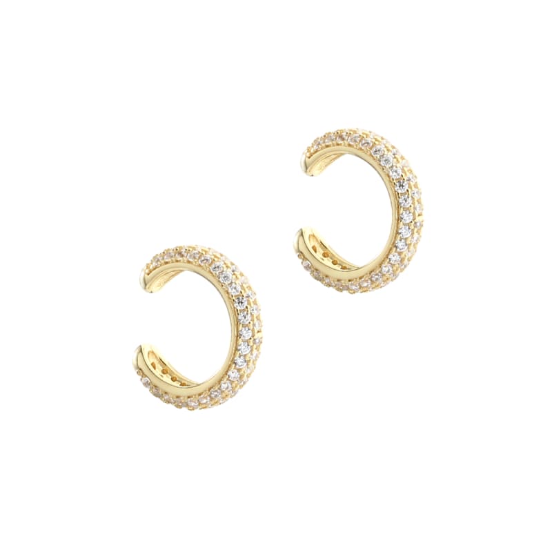 Pavé Cuff Single    Golden