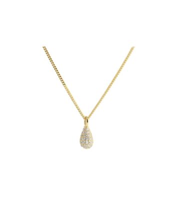 Pavé Necklace    Golden