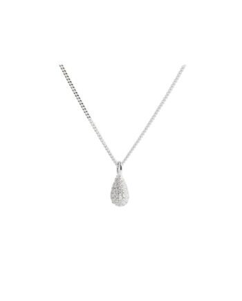 Pavé Necklace    Silver
