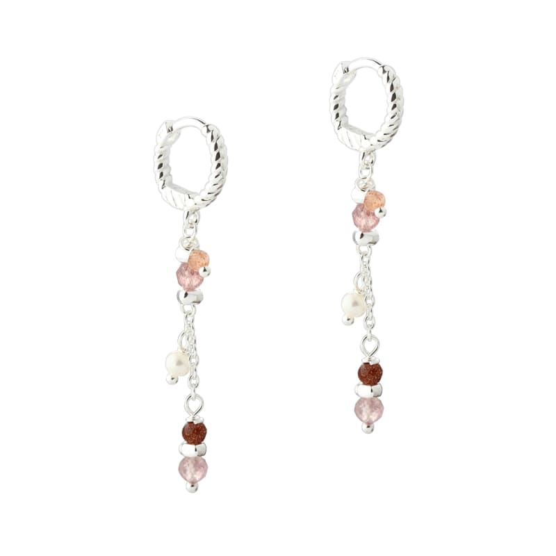 Peachy Hoop     Silver