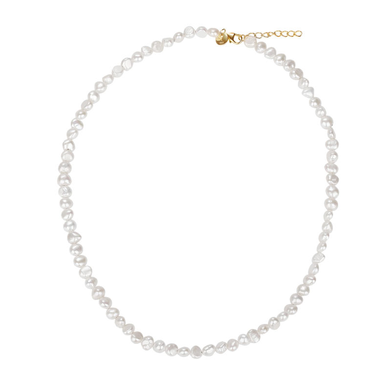 Pearl Necklace   Golden