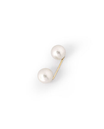 Pearlpin White Tøjnål Til Bukser  Kjoler Mm  Forgyldt Med Hvide Perler