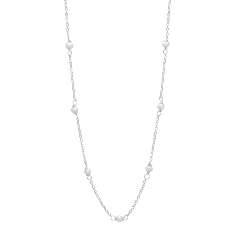 Pearly Necklace   Silver