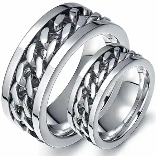 Chain  Rustfrit Stål Ring