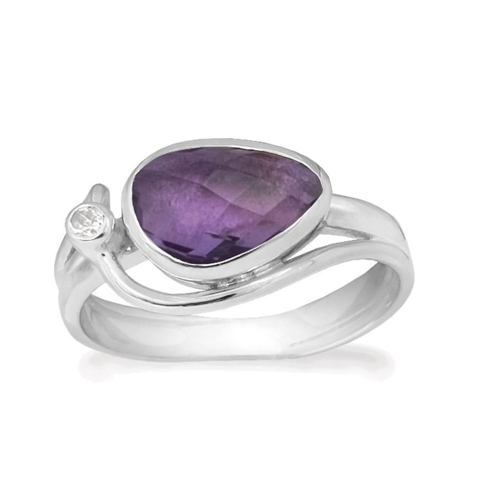 Rabinovich Ametyst Ring Sølv Breezy Størrelse 51