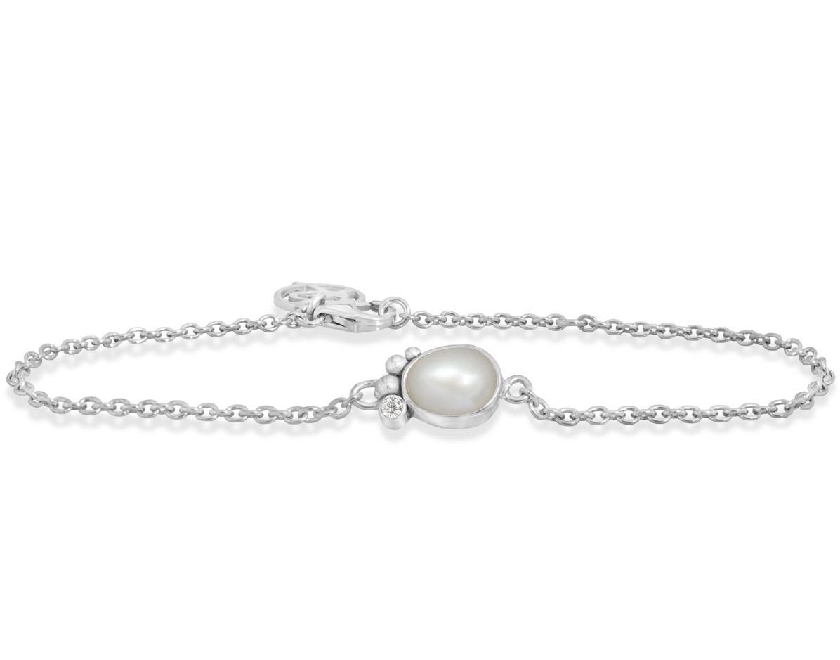 Rabinovich Sølv Armbånd Med Hvid Perle Pleasant Pearl