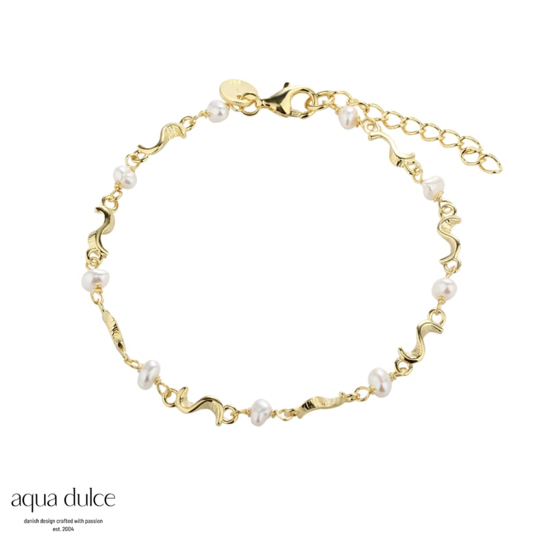Rhumba Pearl Bracelet   Golden