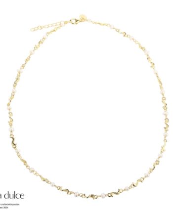 Rhumba Pearl Necklace   Golden