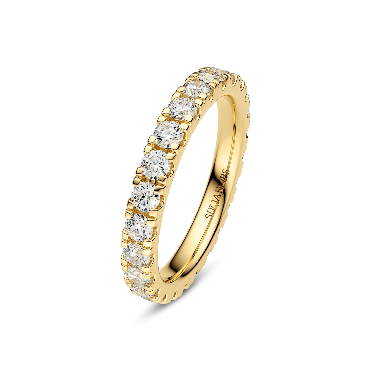 Ring Alba Eternity 14 Kt  Guld El  Hvidguld   32-  56 Ct Tw  -  Vs Lab-grown Diamanter