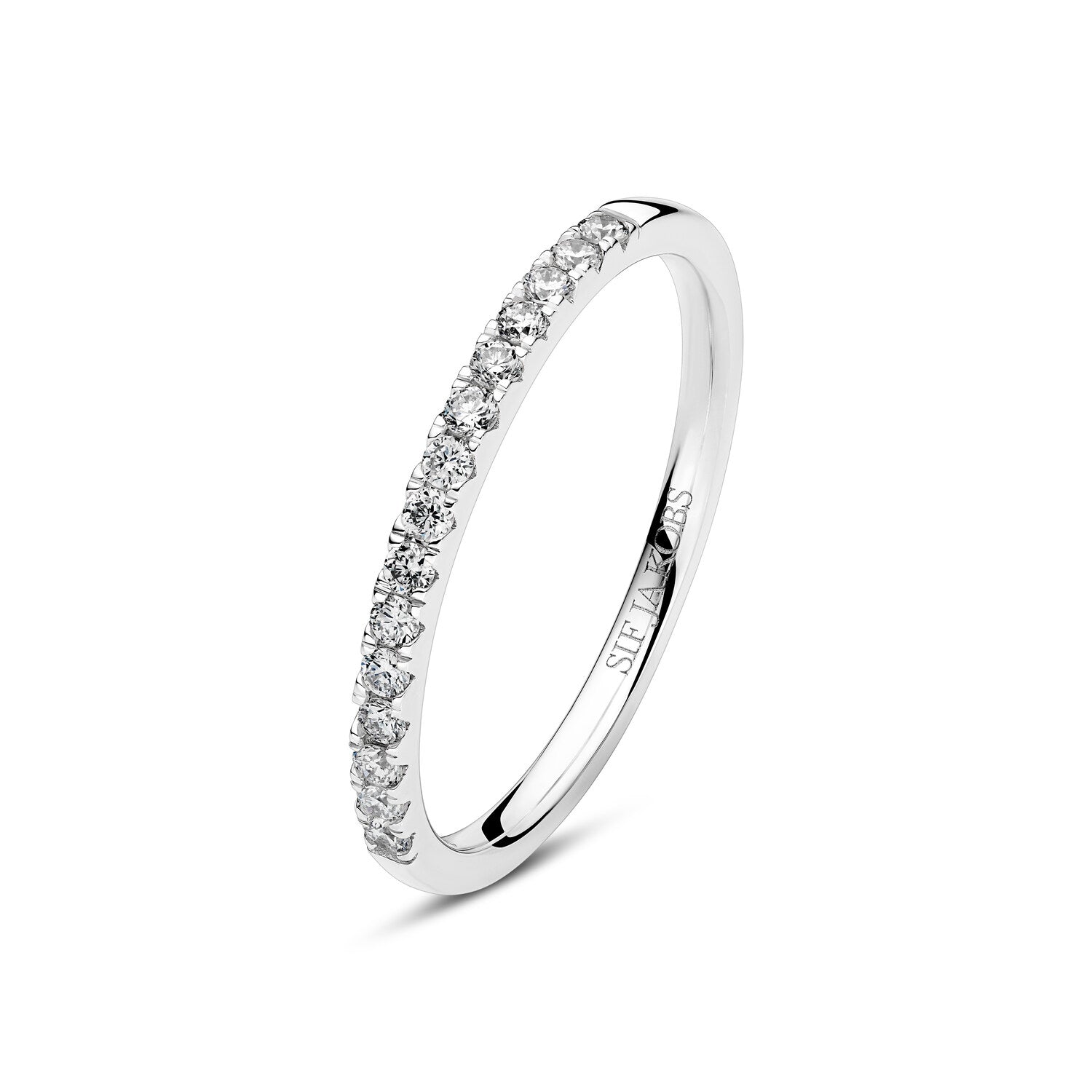 Ring Alba 14 Kt  Guld El  Hvidguld   23 Ct Tw  -  Vs Lab-grown Diamanter