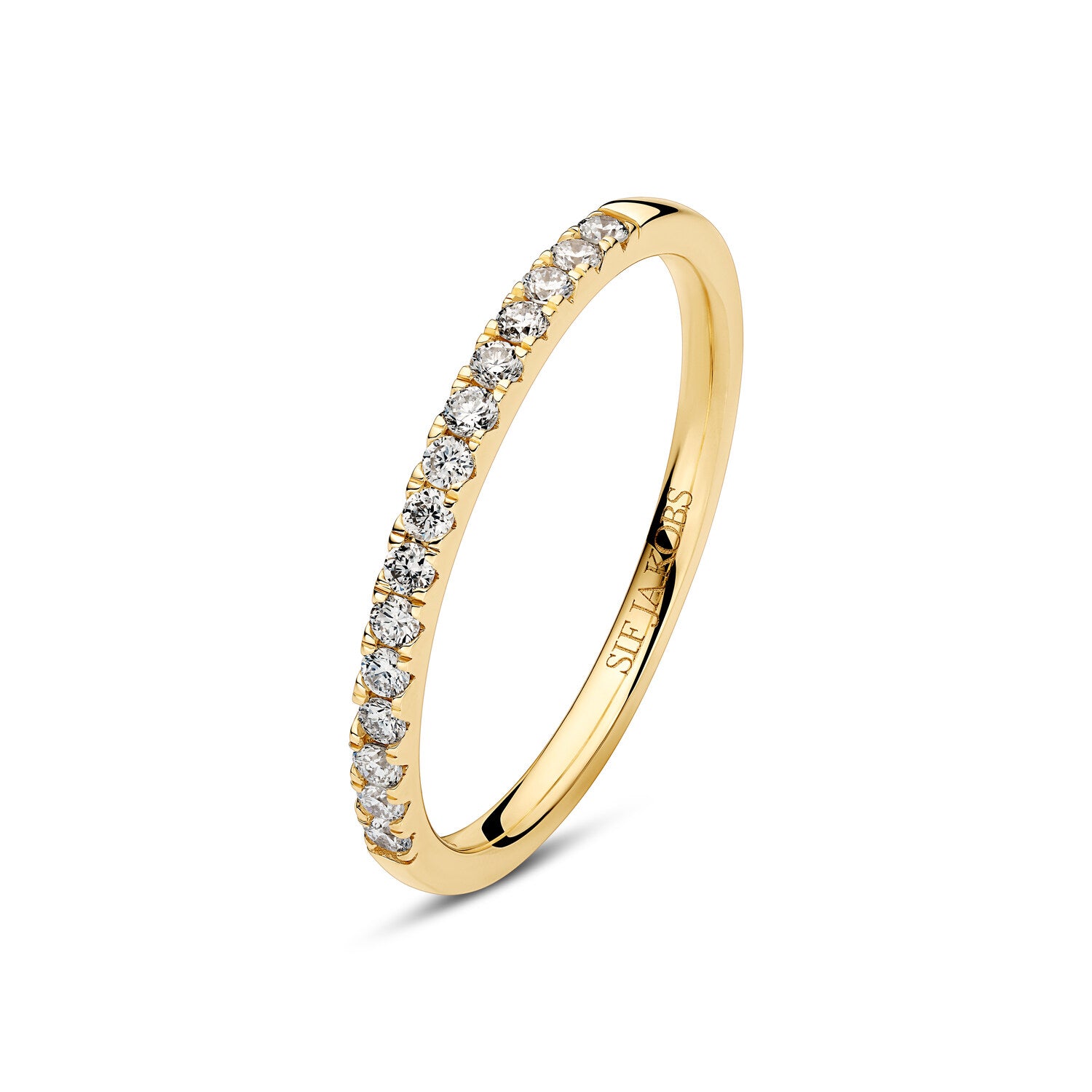 Ring Alba 14 Kt  Guld El  Hvidguld   23 Ct Tw  -  Vs Lab-grown Diamanter