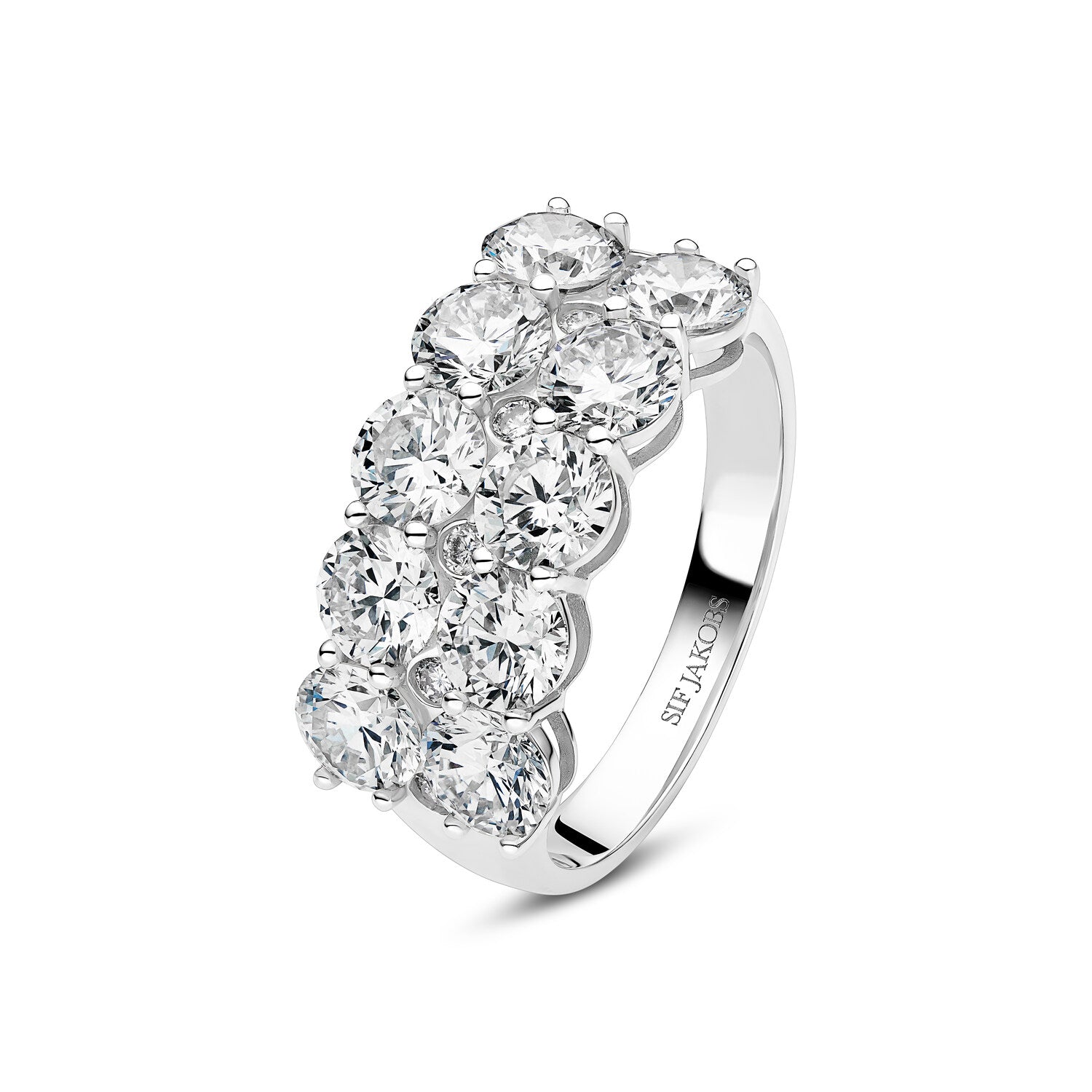 Ring Ariccia 14 Kt  Guld El  Hvidguld   62 Ct Tw  -  Vs Lab-grown Diamanter