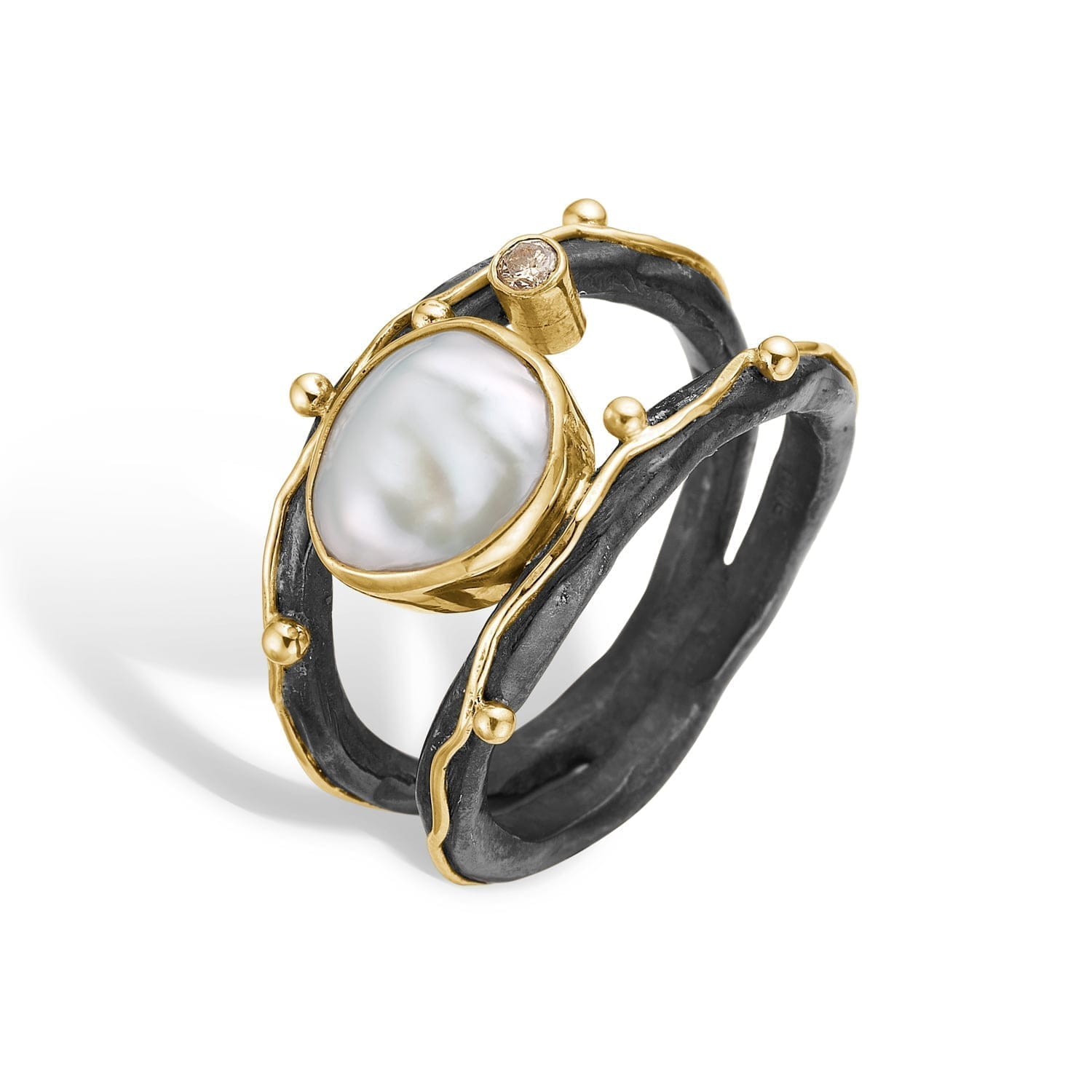 Ring Zeus Dubeca White Keshi 52