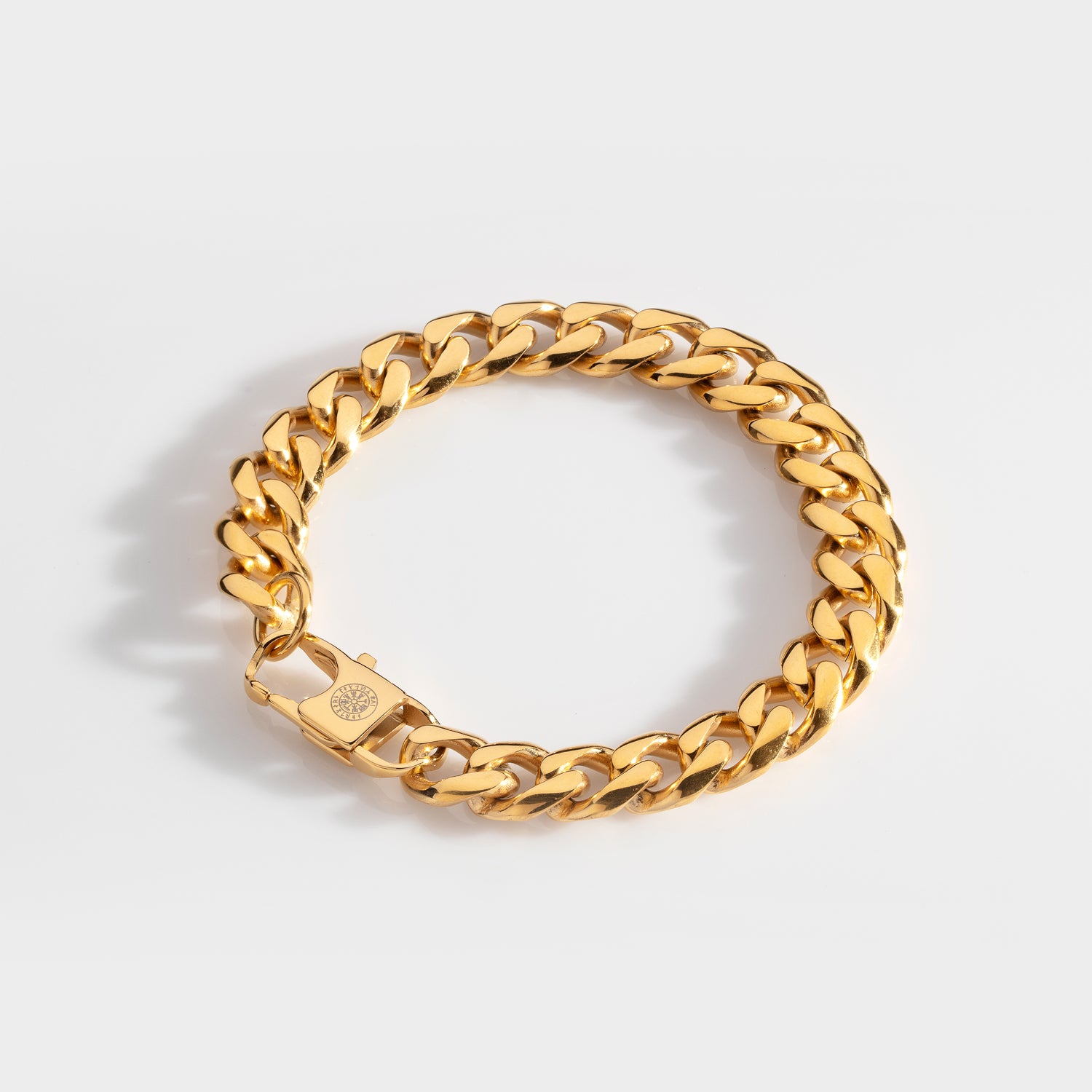 Sequence Oversize Armbånd Guldtonet   19 05 Cm Herre Northern Legacy