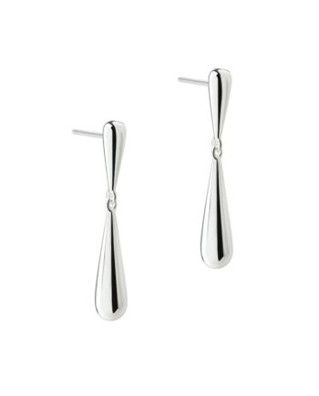 Shiny Drop Earstud   Silver