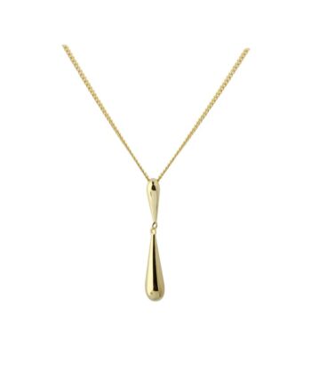 Shiny Drop Necklace   Golden
