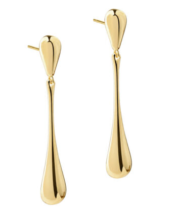 Shiny New Big Drop Earring   Golden