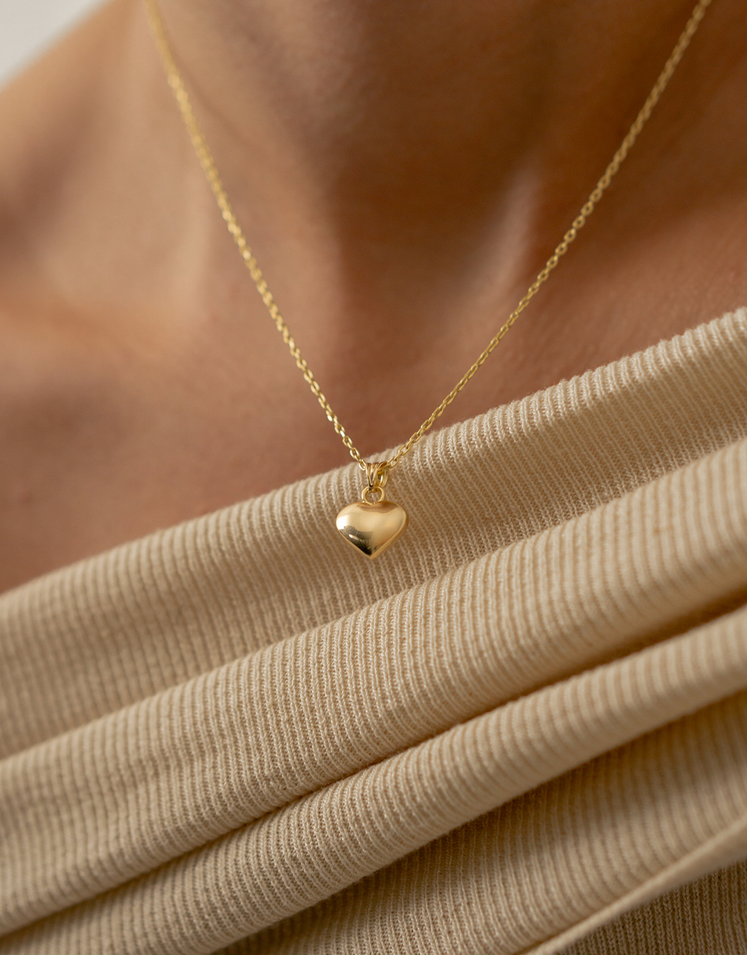 Simple Heart Guld Hjerte Halskæde