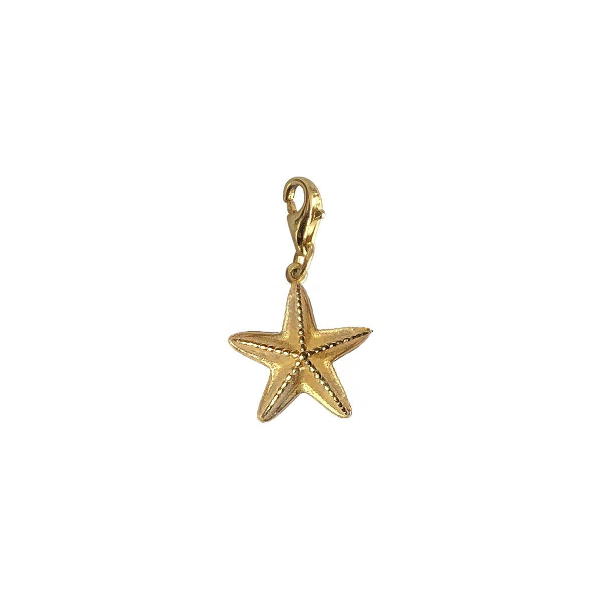 Søstjerne Vedhæng  Linkycharm Deepsea 18 Karat Forgyldt Sterling Sølv