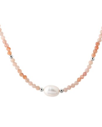 Sunella Mix Necklace   Silver